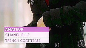 Remastered – Chanel Elle in Trenchcoat Tease – PlayboyPlus