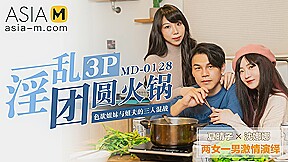 Hot Pot Dinner Turns into an Orgy Party MD-0128 / 3P火锅 MD-0128 – ModelMediaAsia