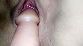 Hot Wife Orgasm on Big Dildo