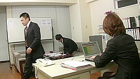 Japanese office slut celebrates with her colleague by Our Offices in Japan