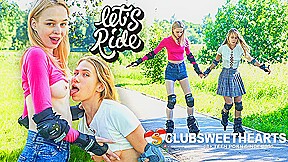 Let’s Ride! Elloise and Nika Horny on Rollerblades by ClubSweethearts