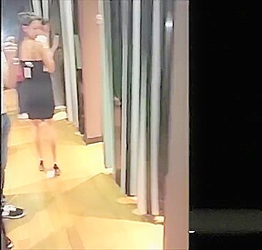 Sexy GF Gives Me A Blowjob In The Fitting Room