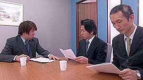 Sexy Japanese lady attends a business meeting that turns into an orgy by Our Offices in Japan