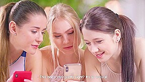 Three Had A Lesbian Threesome And Squirted With Pleasure With Russian chicks, Nancy A And Leah Maus